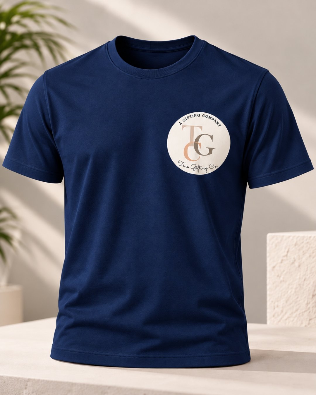 Crew-Neck Tshirt Navy Blue