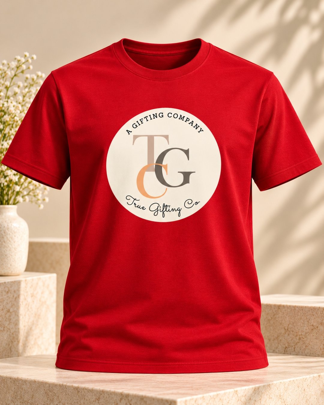 Crew-Neck Tshirt Red